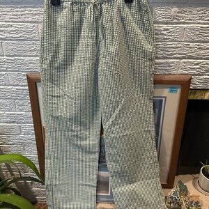 Green Checkered Pants